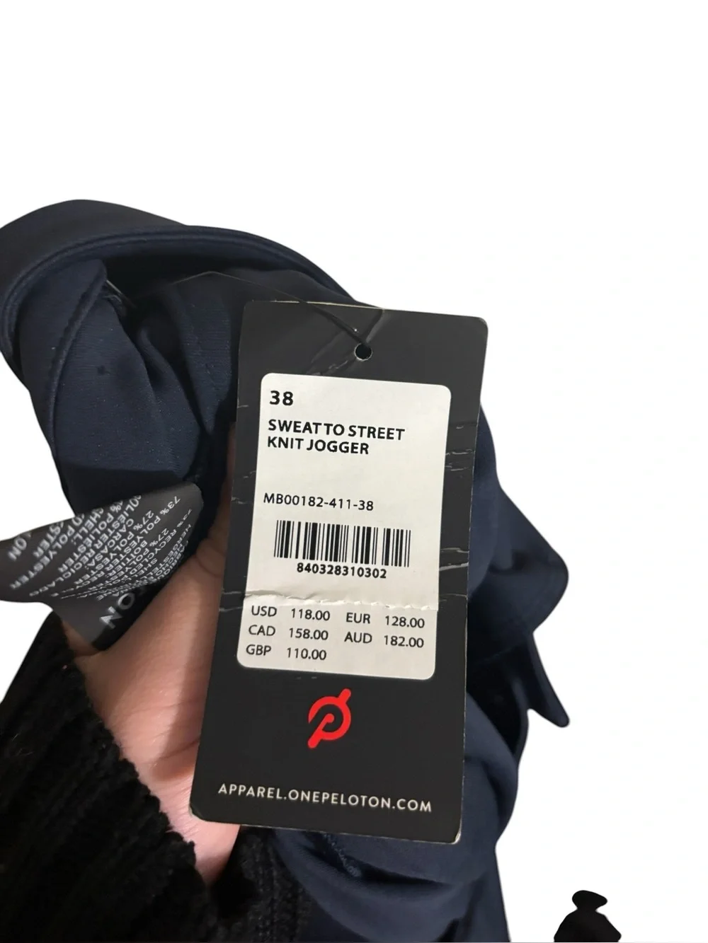 Peloton blue sweat